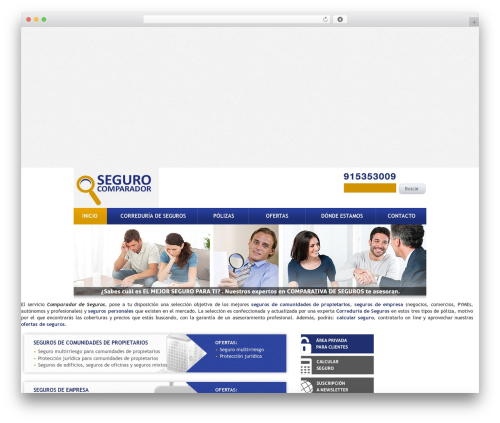 WordPress theme Mingle - segurocomparador.es