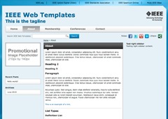 WordPress website theme IEEE Web Template - Sections by D2 Creative