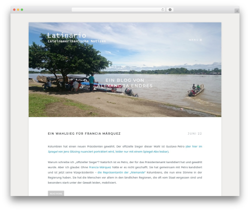 WordPress website theme Slyde - latinario.de