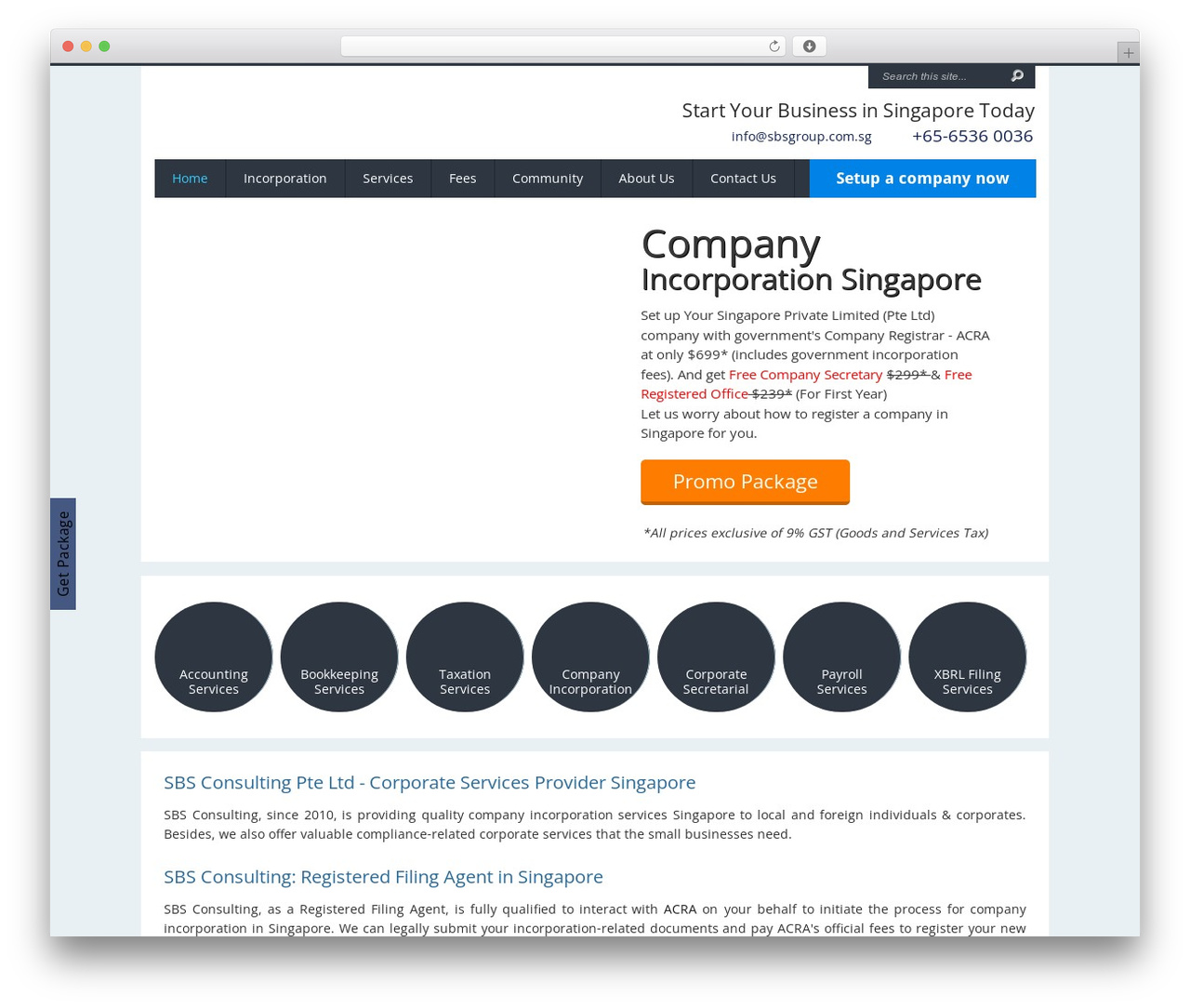 Chameleon WordPress theme - sbsgroup.com.sg