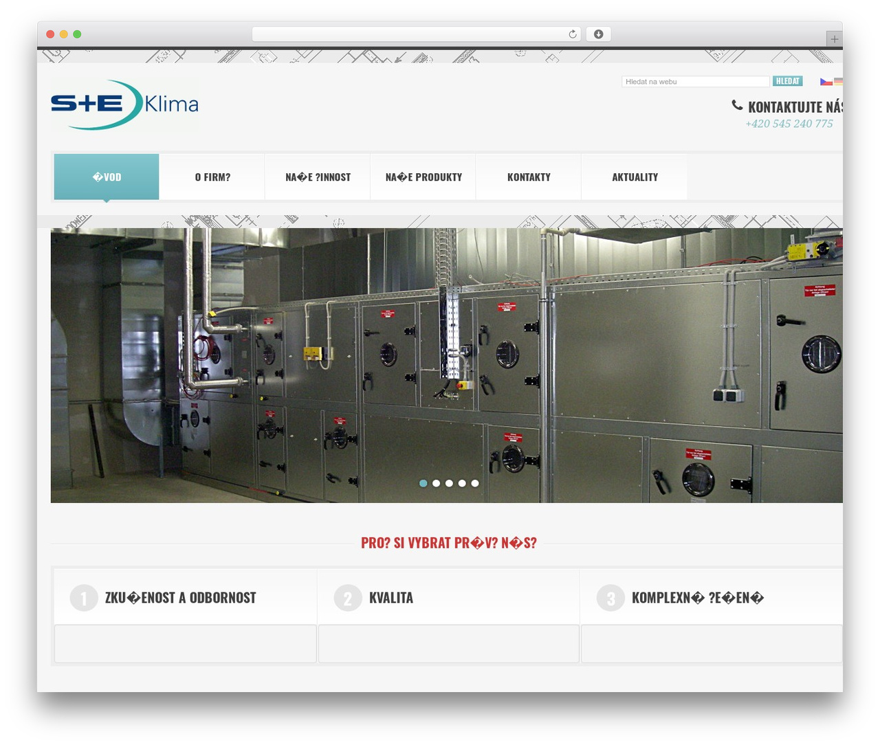 cherry WordPress page theme - seklima.cz