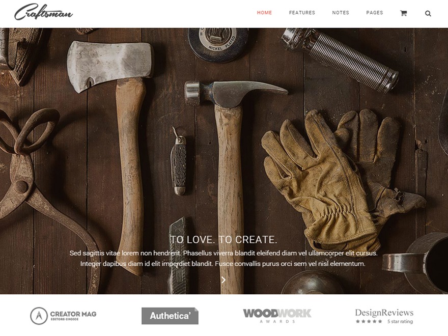 Craftsman WordPress theme Craftsman WordPress theme