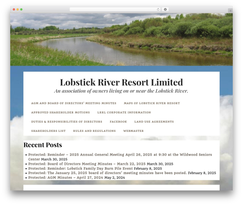 Datar theme WordPress free - lobstickriverresort.com