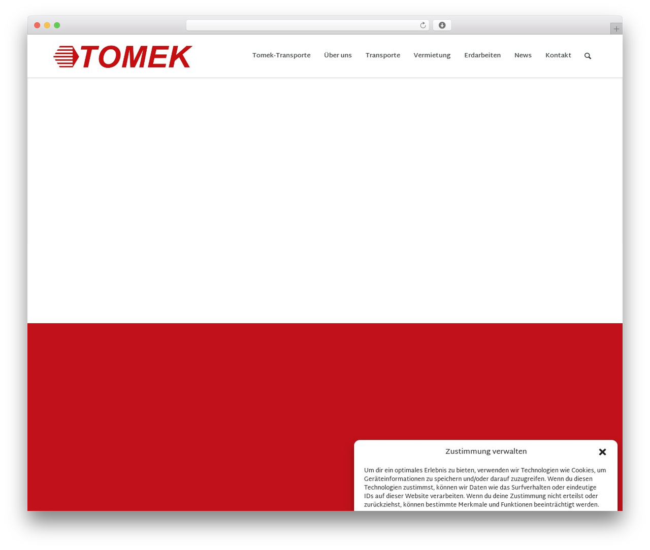 Dev WordPress theme - tomek-transporte.at