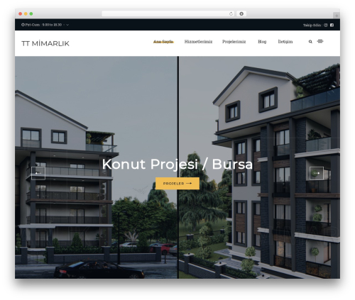 Exertion theme WordPress - tt-mimarlik.com