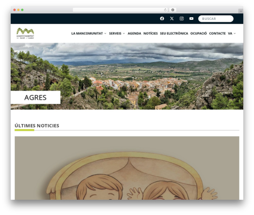 Extra WordPress theme - lamancomunitat.org