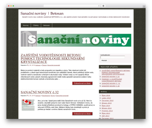Generous theme WordPress - sanacninoviny.cz