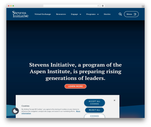 Gesso WordPress theme design - stevensinitiative.org
