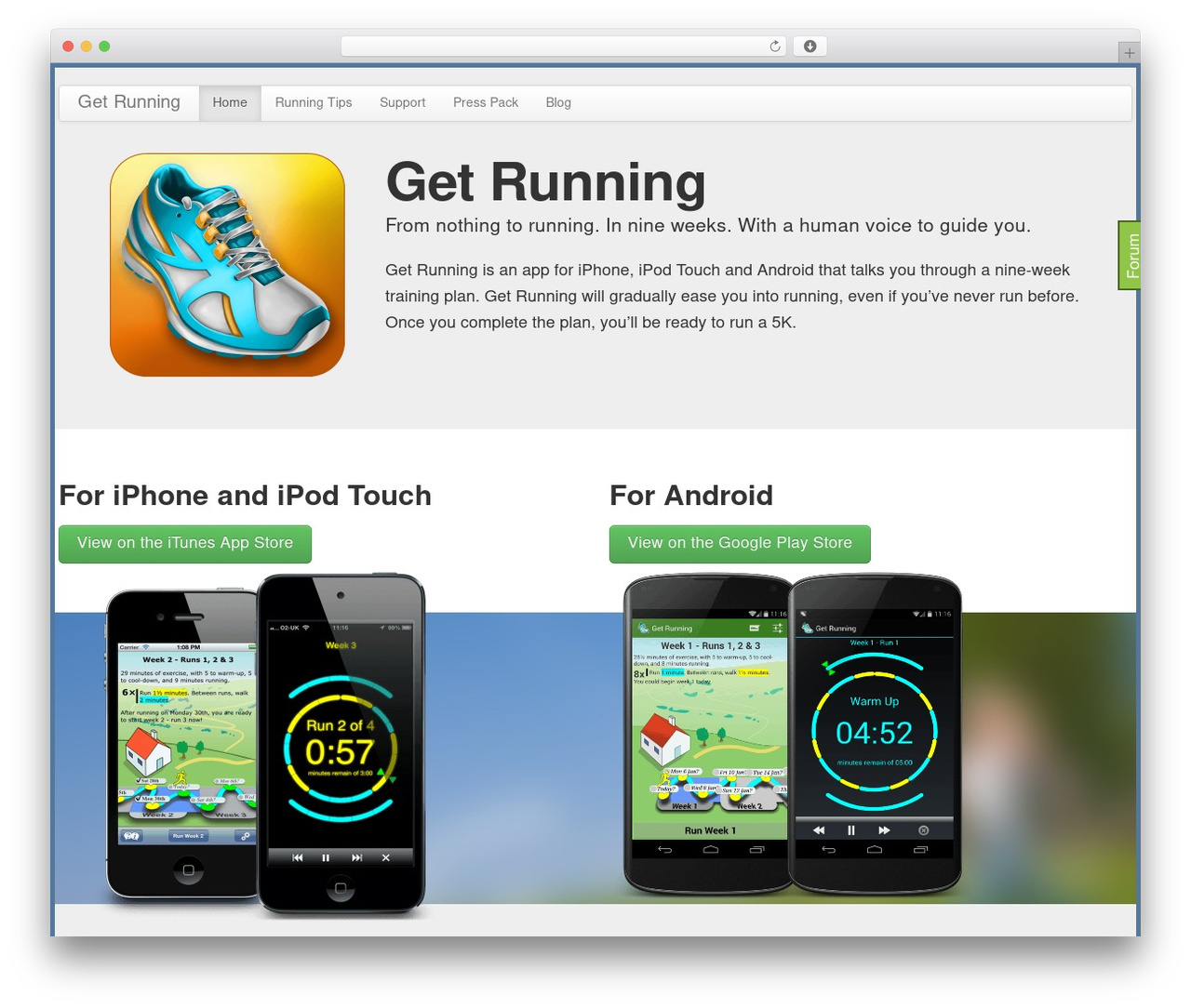 Get Running theme WordPress - splendid-things.co.uk/getrunning
