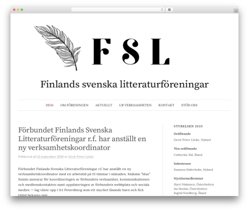 Graphy WP theme - litteraturforeningarna.fi