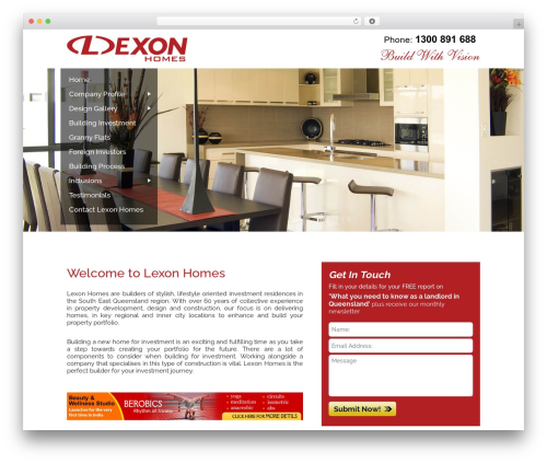 LEXON WordPress theme - lexonhomes.com.au