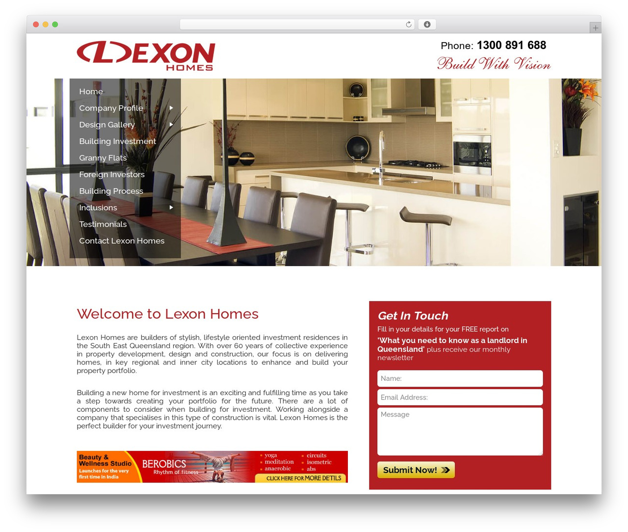 Lexon WordPress theme - lexonhomes.com.au