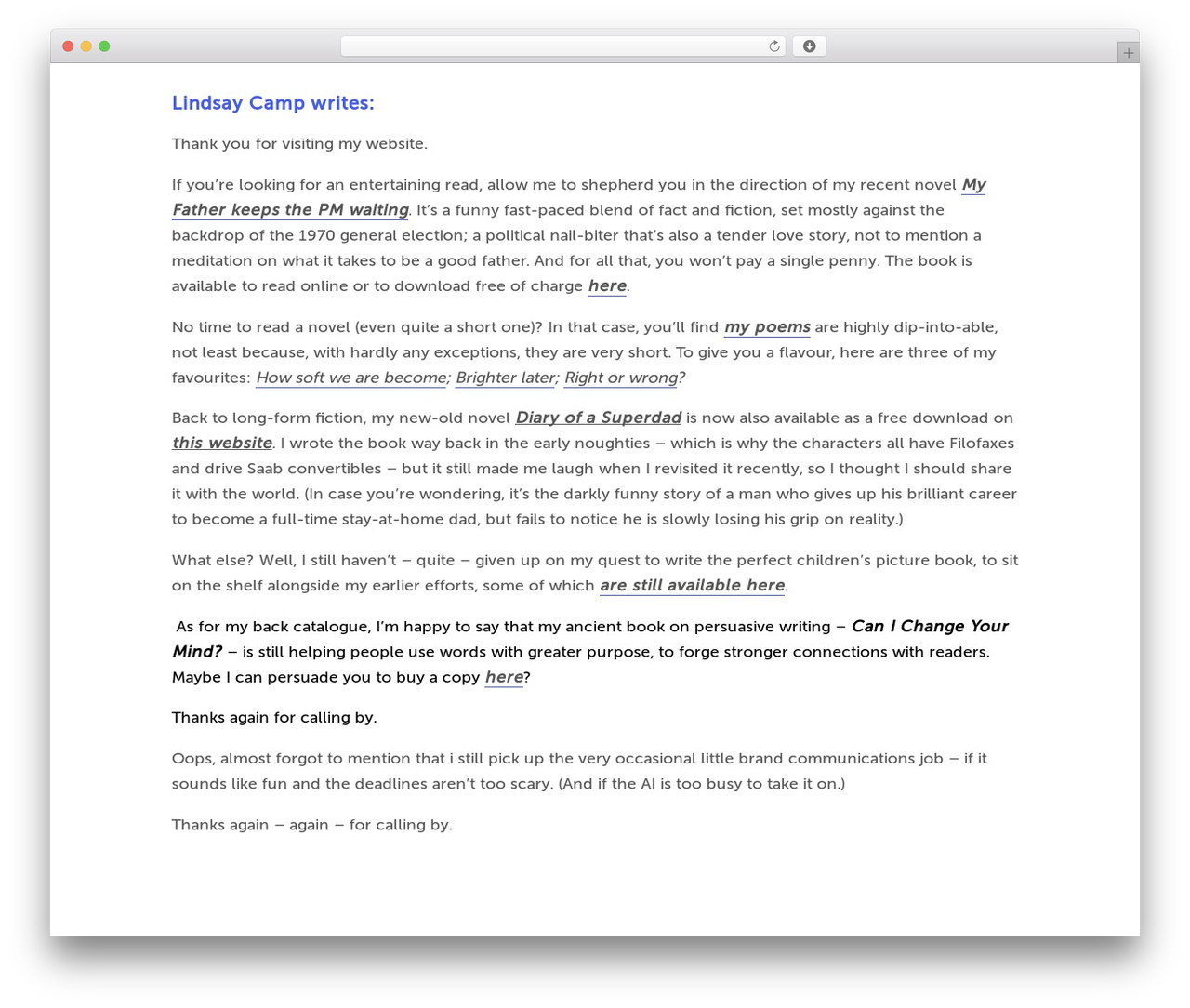Lindsay WordPress theme - lindsaycamp.com Lindsay WordPress theme - lindsaycamp.com