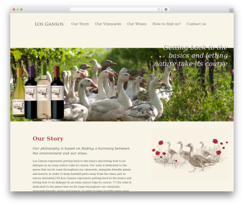 Los Gansos theme WordPress - losgansos.nl