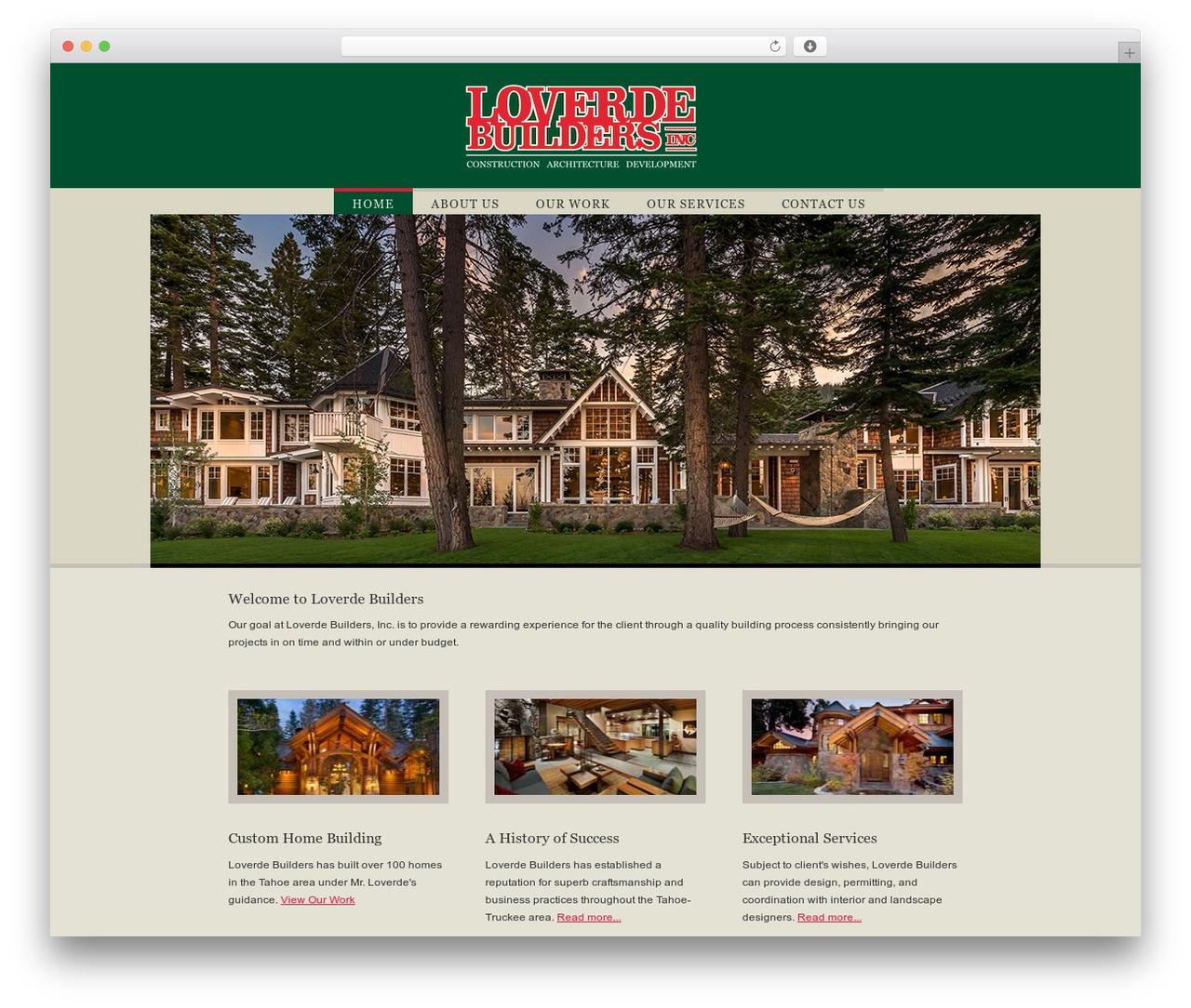 Loverde WordPress theme - loverdebuilders.com