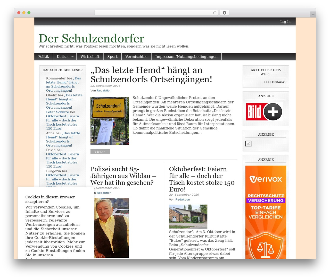 Magazine Basic WordPress theme - schulzendorfer.de