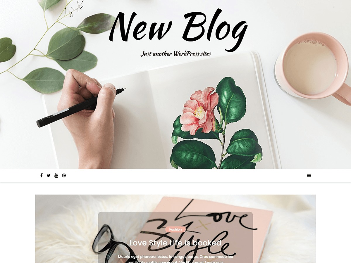 New Blog business WordPress theme