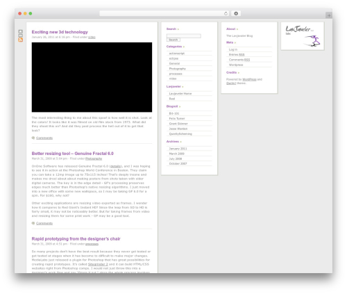 Qwilm! WordPress theme - labs.lavjaveler.com