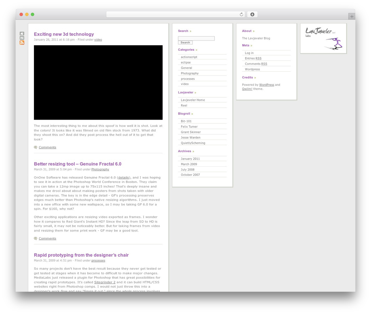 Qwilm! WordPress theme - labs.lavjaveler.com Qwilm! WordPress theme - labs.lavjaveler.com