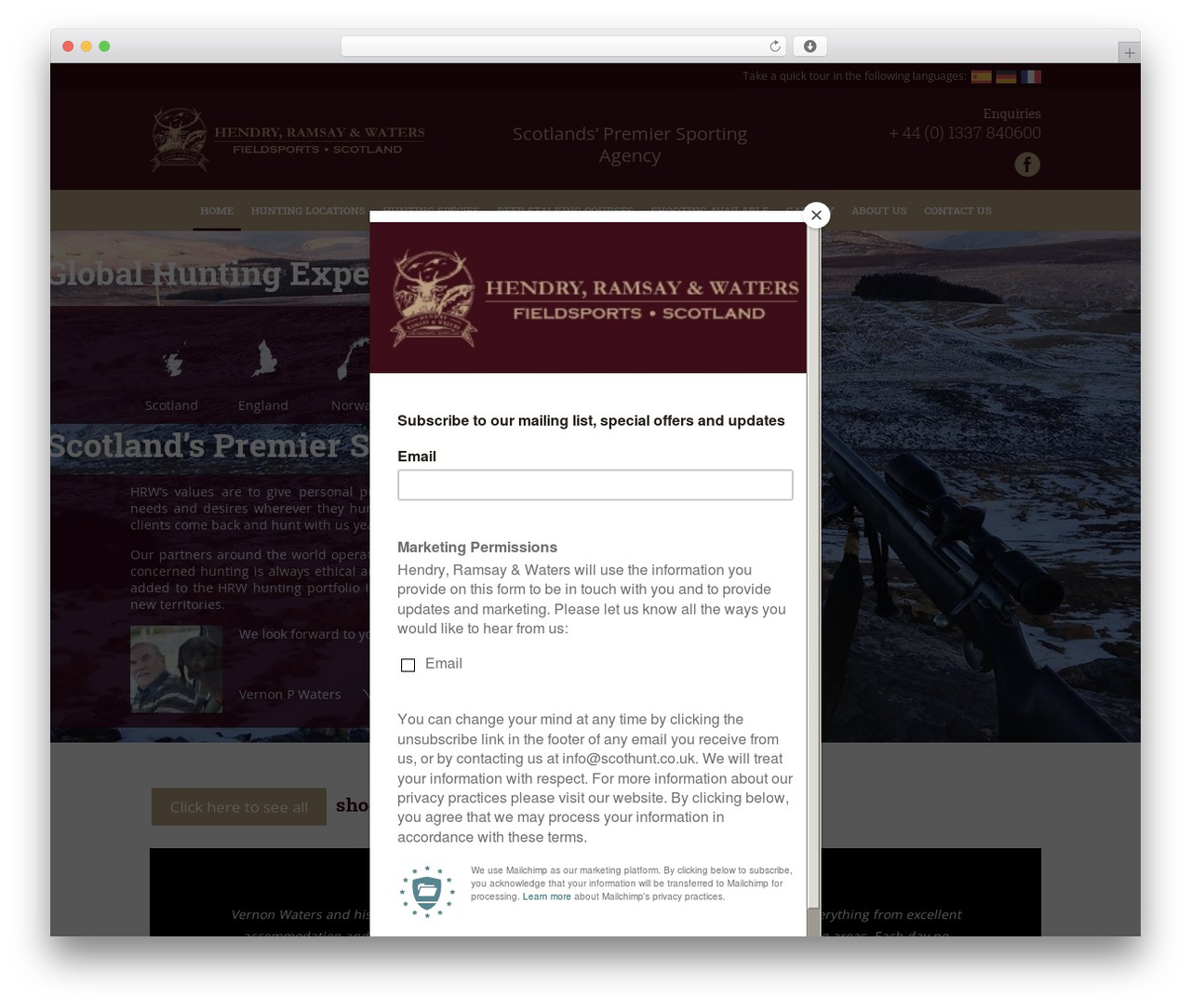 Scothunt WordPress theme design - scothunt.co.uk