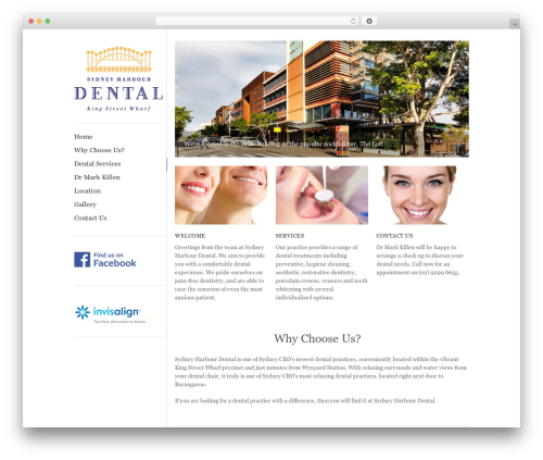 ShapeShifter 2 theme WordPress - sydneyharbourdental.com.au