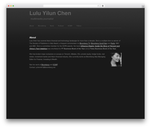 Sharpfolio WordPress page theme - luluyilunchen.com