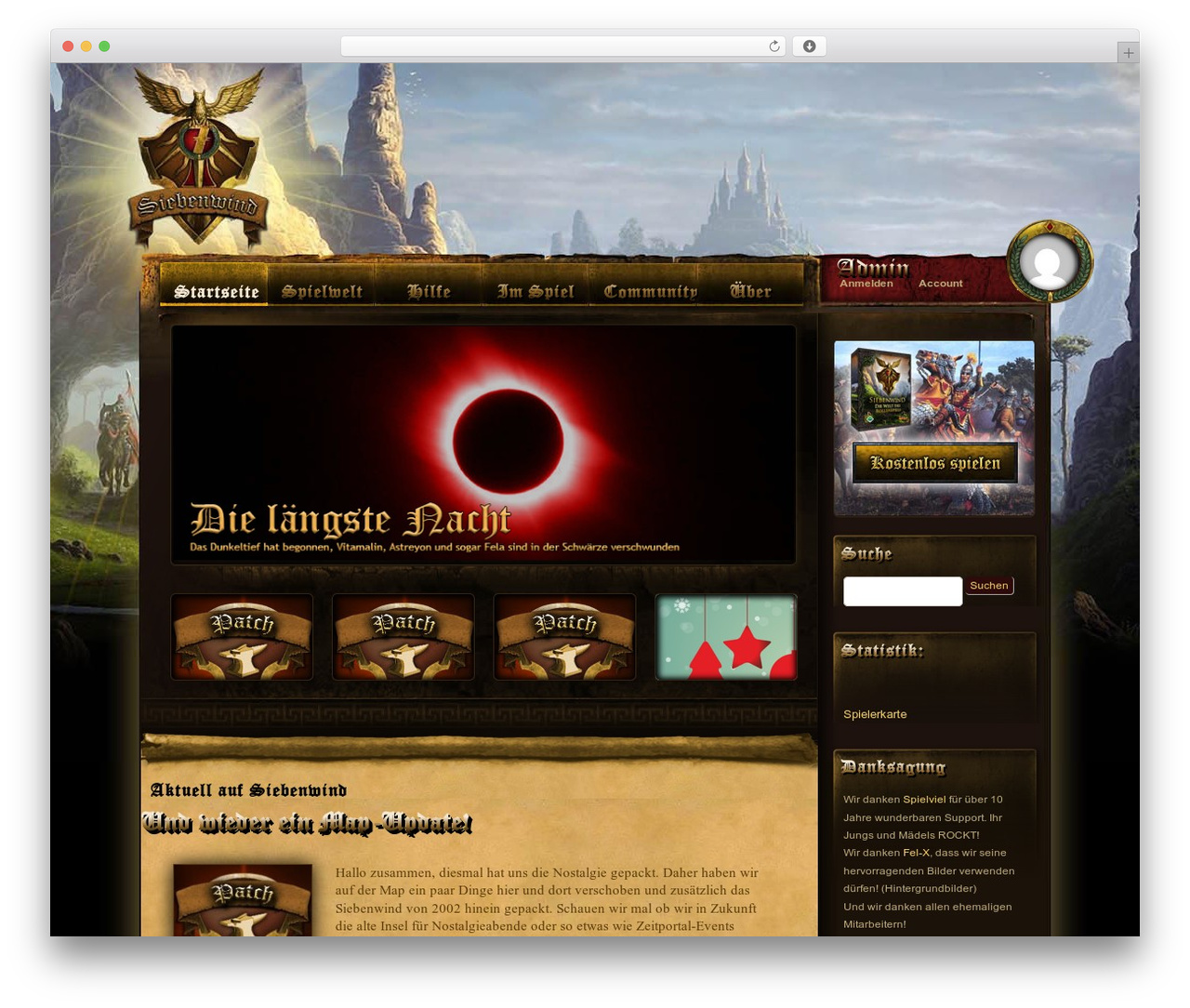 Custom Community WordPress theme - siebenwind.de