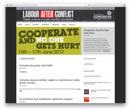 Sight WordPress website theme - labourafterconflict.org