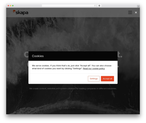 Skapa WordPress theme - skapa.se
