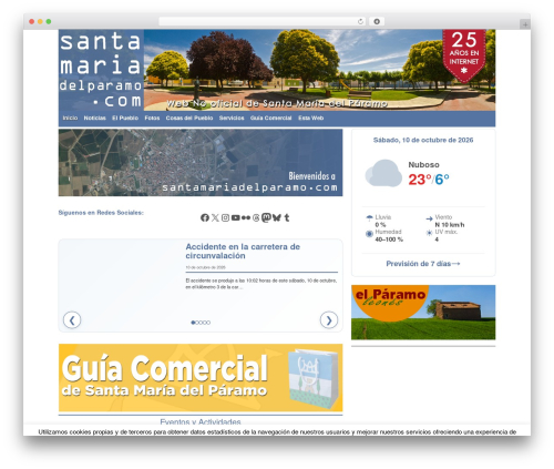 smdp05 theme WordPress - santamariadelparamo.com