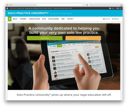 spu WordPress theme - solopracticeuniversity.com