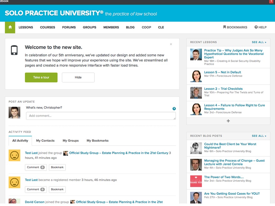 spu WordPress theme by Solo Practice University