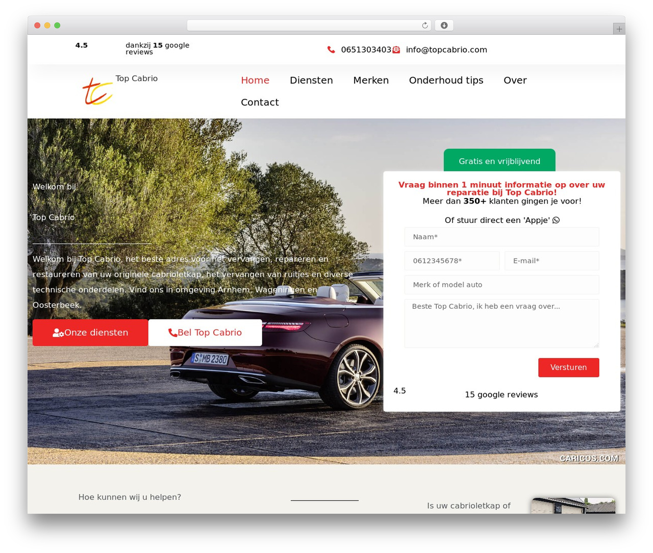 Theme WordPress Hello Elementor - topcabrio.com