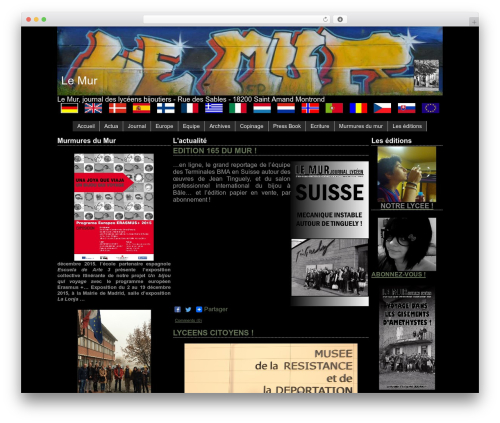 Theme Le Mur WordPress theme - le-mur.fr
