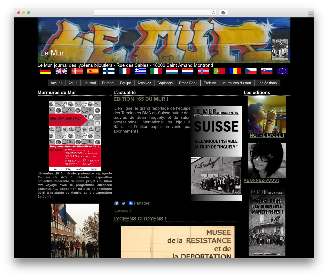Theme Le Mur WordPress theme - le-mur.fr Theme Le Mur WordPress theme - le-mur.fr