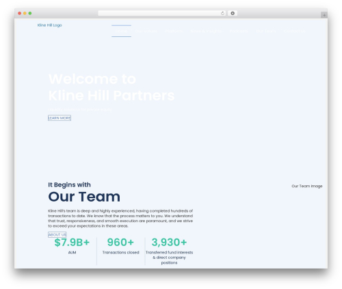 Theme WordPress Beaver Builder Theme - klinehill.com