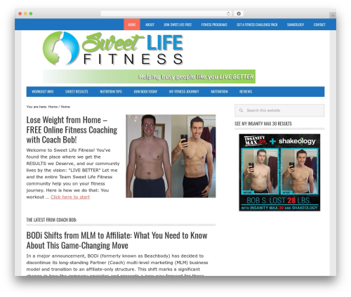 Theme WordPress Metro Pro Theme - sweetlifefitness.net
