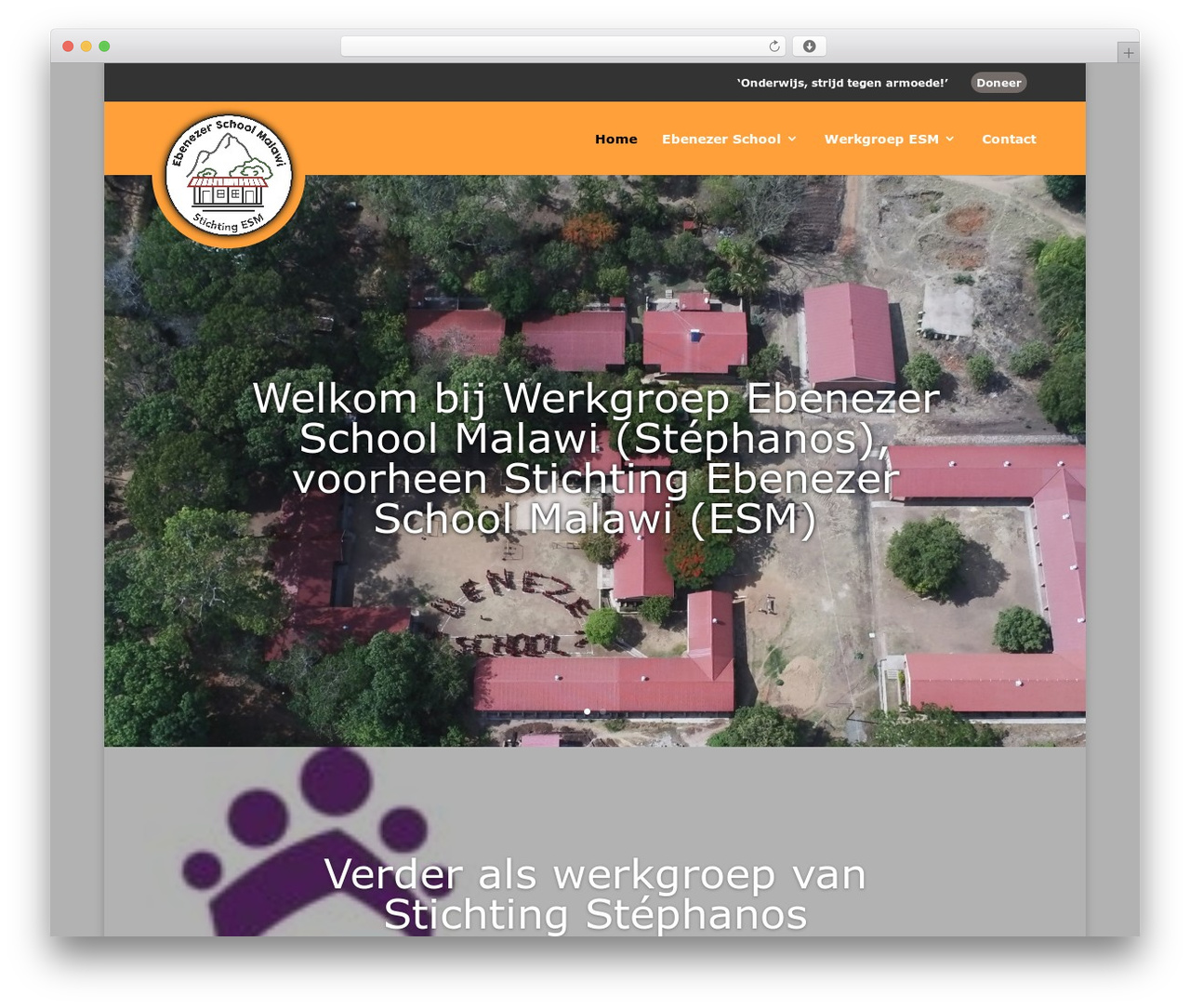 Divi WordPress theme - stichtingesm.nl