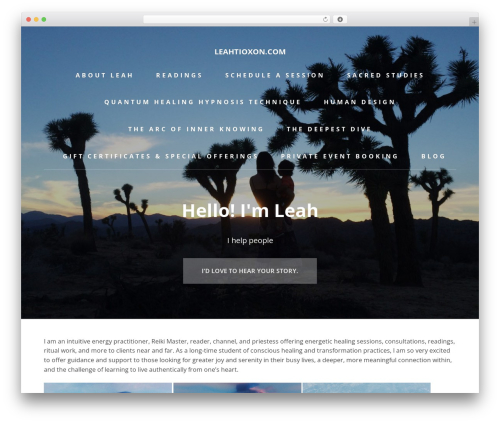 themeworks WordPress page theme - leahtioxon.com