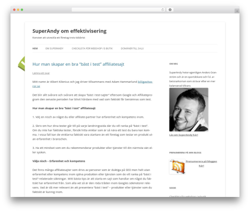 Related posts WordPress plugin - superandy.se