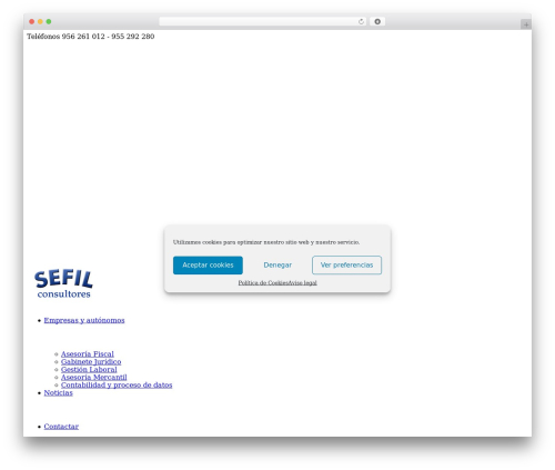 WordPress theme Avada - sefil.es