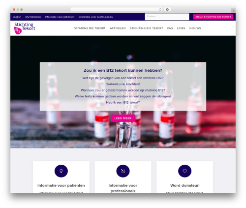 WordPress theme Divi - stichtingb12tekort.nl