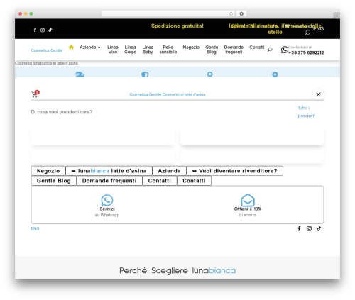 WordPress theme Divi - cosmeticagentile.it