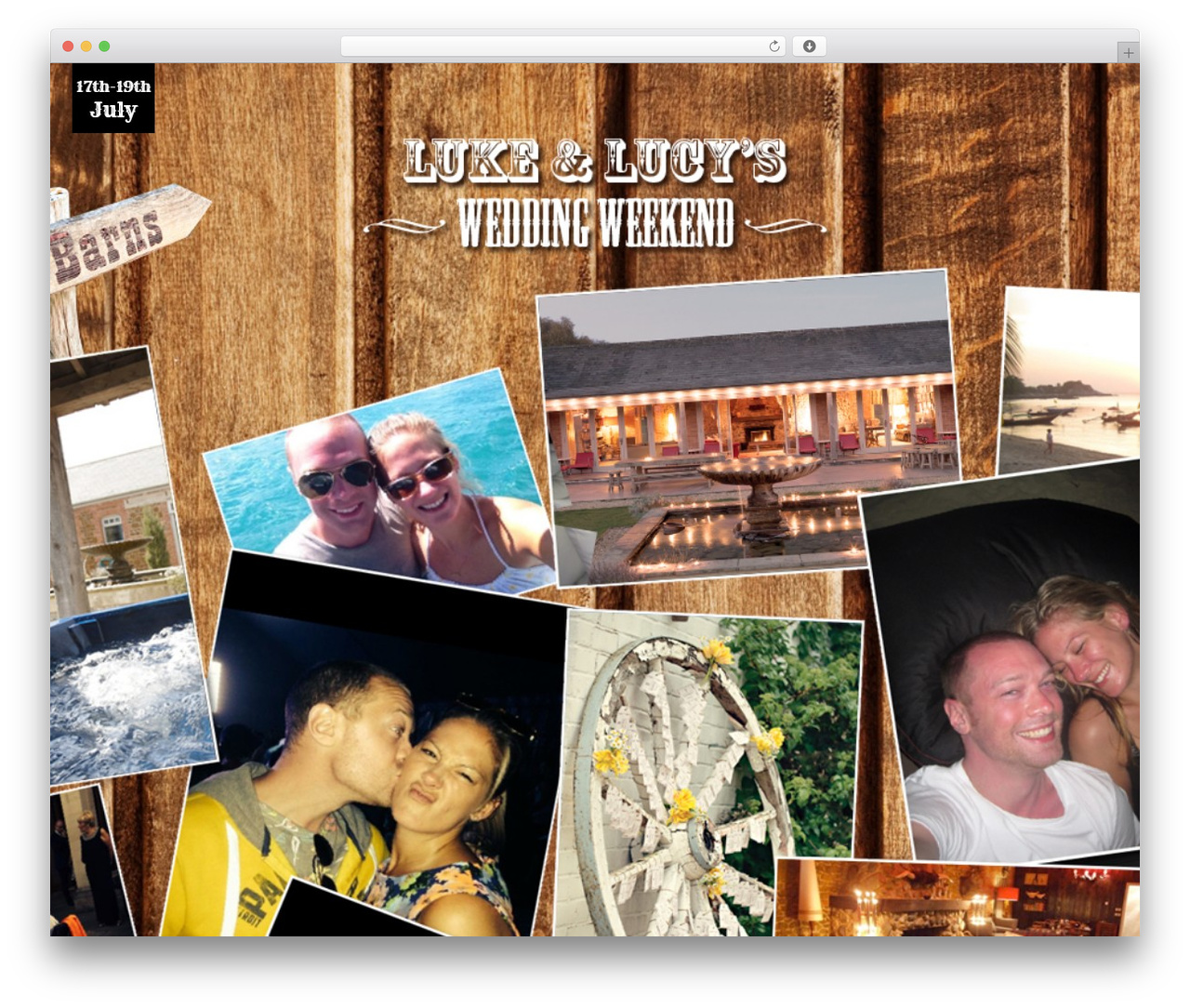 WordPress theme LuvTheme - lukeandlucyswedding.com
