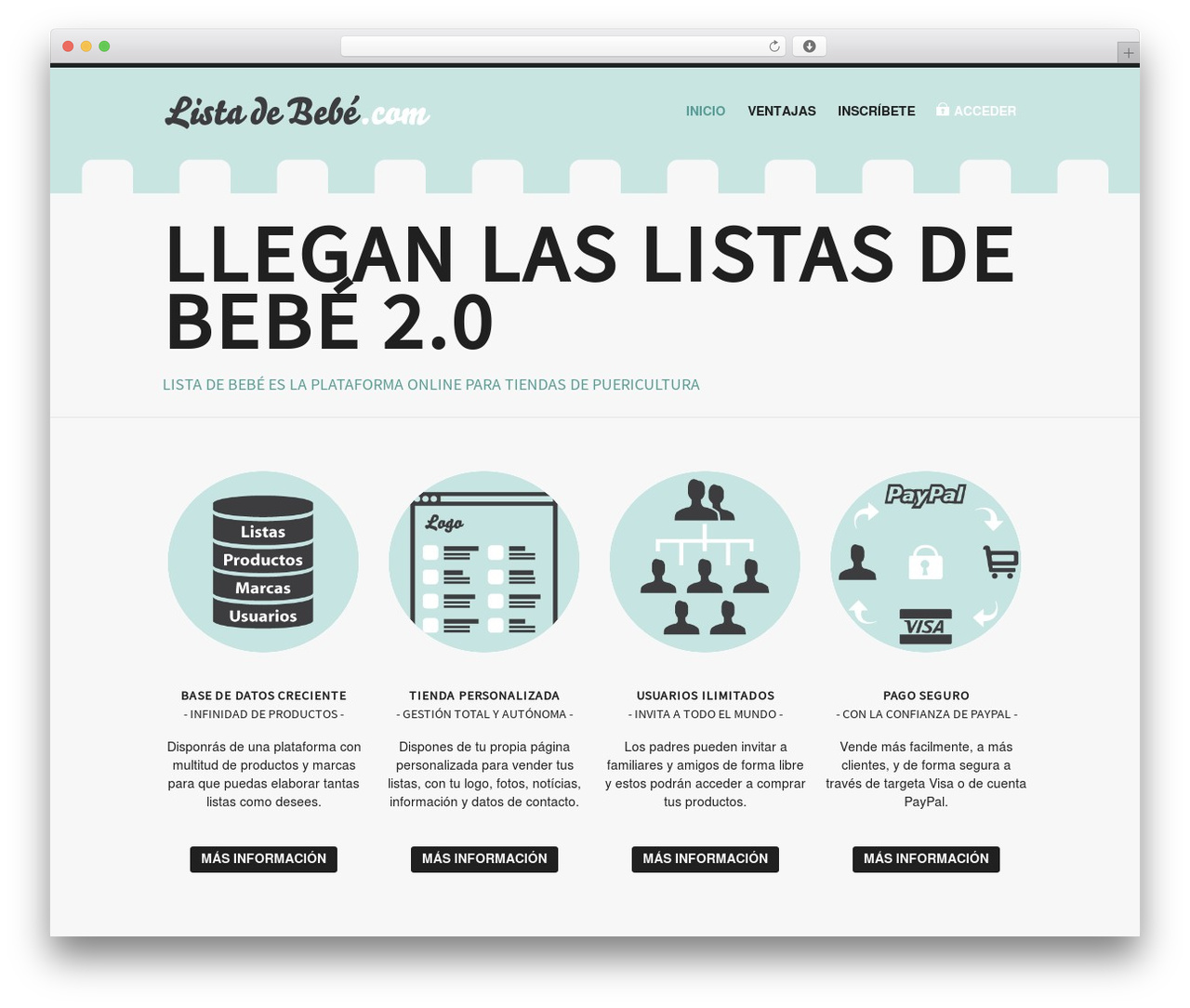 WordPress theme Punch - listadebebe.com