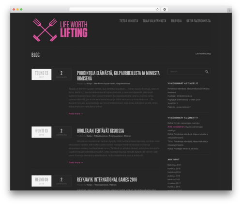 WordPress theme Purity - lifeworthlifting.com