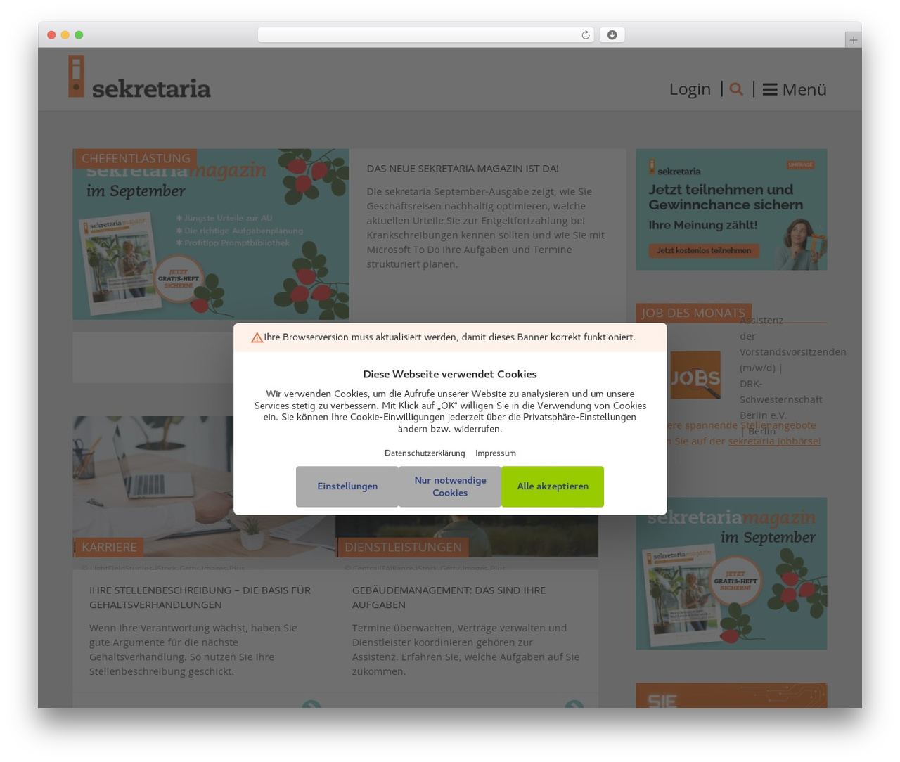 WordPress theme Sekretaria - sekretaria.de WordPress theme Sekretaria - sekretaria.de