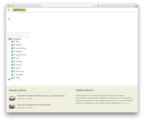 WordPress website theme City Guide - smaland-check-in.se