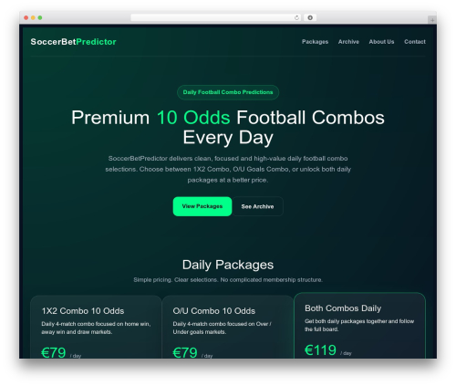 Tips shortcodes WordPress plugin - soccerbetpredictor.com