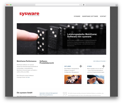 WordPress website theme Solid WP - sysware.de